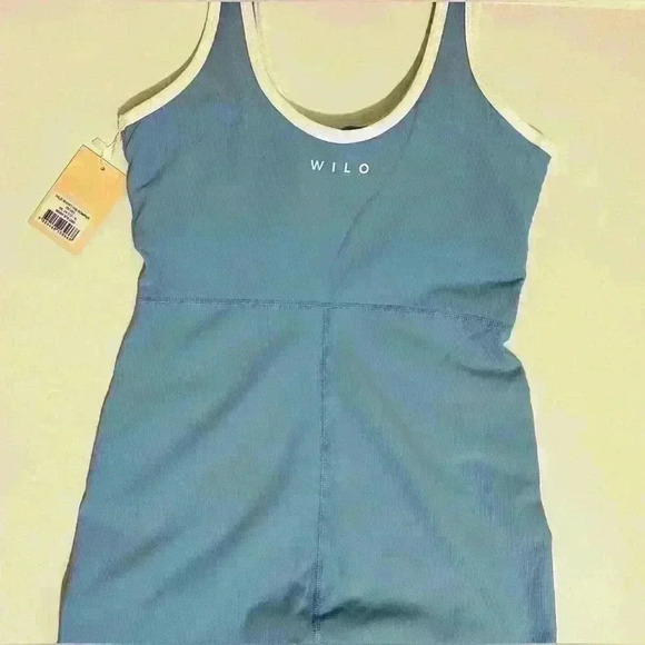 Wilo The Label, Short Rib Romper, Women’s Size Small, Blue, NWT - Picture 4 of 9